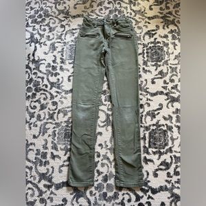 Joe’s Army Green Skinny Jeans Size 16 Adjustable Waist